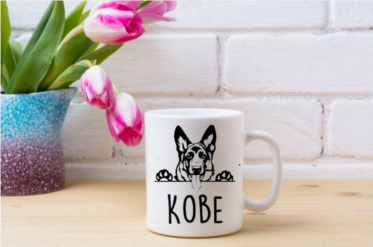 German Shepherd Name Mug