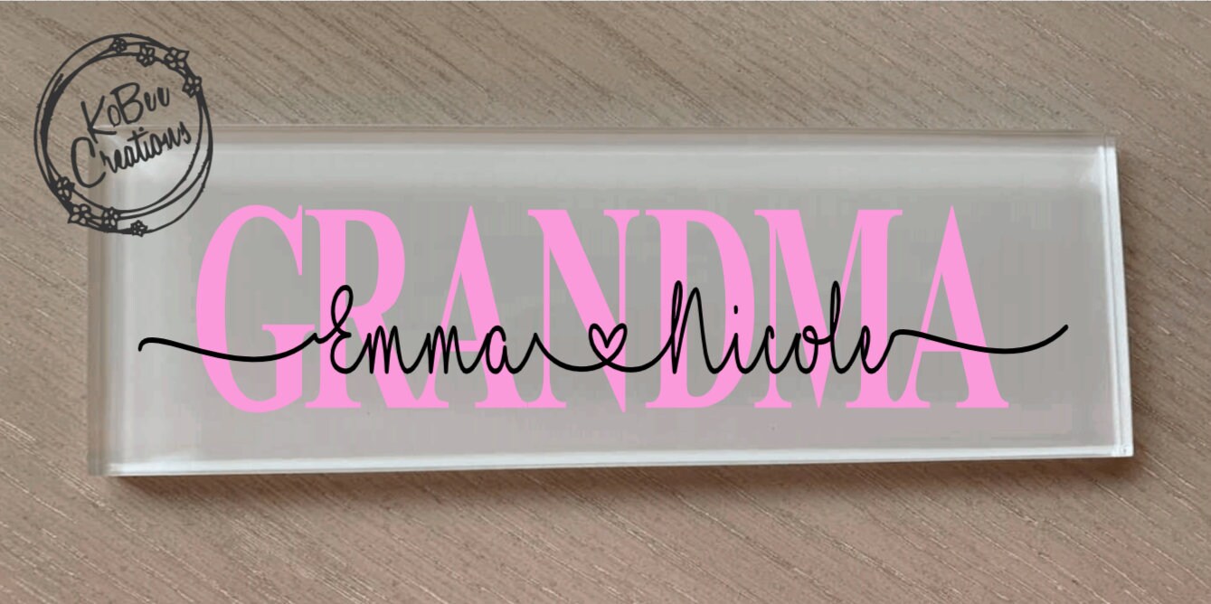 Personalized name tile for MOM/Grandparents - grandma gift - mom gift - christmas- mother gift - personalized for mom-