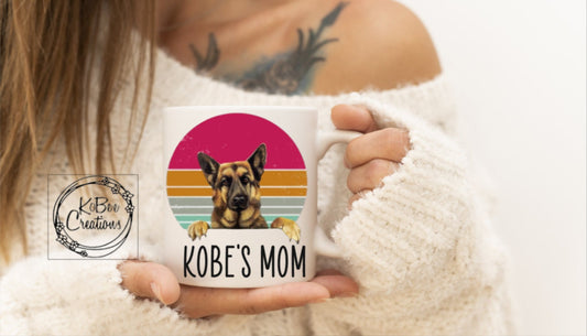 Personalized German Shepherd Mug - german shepherd mom - german shepherd dad - personalized mug - i love german shepherds - GSD