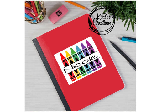 Personalized Back to School Notebook(Poly Cover) - composition book - personalized - school supplies-back to school - school supplies