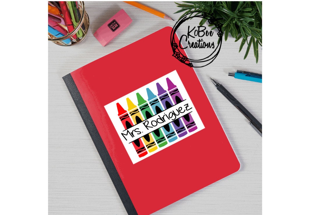 Personalized Back to School Notebook(Poly Cover) - composition book - personalized-back to school - teacher gift - teacher notebook