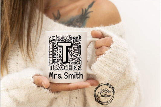 Personalized Teacher Mug - back to school mug - gift for teacher - gift for friend - new teacher - Personalized Gift for teacher