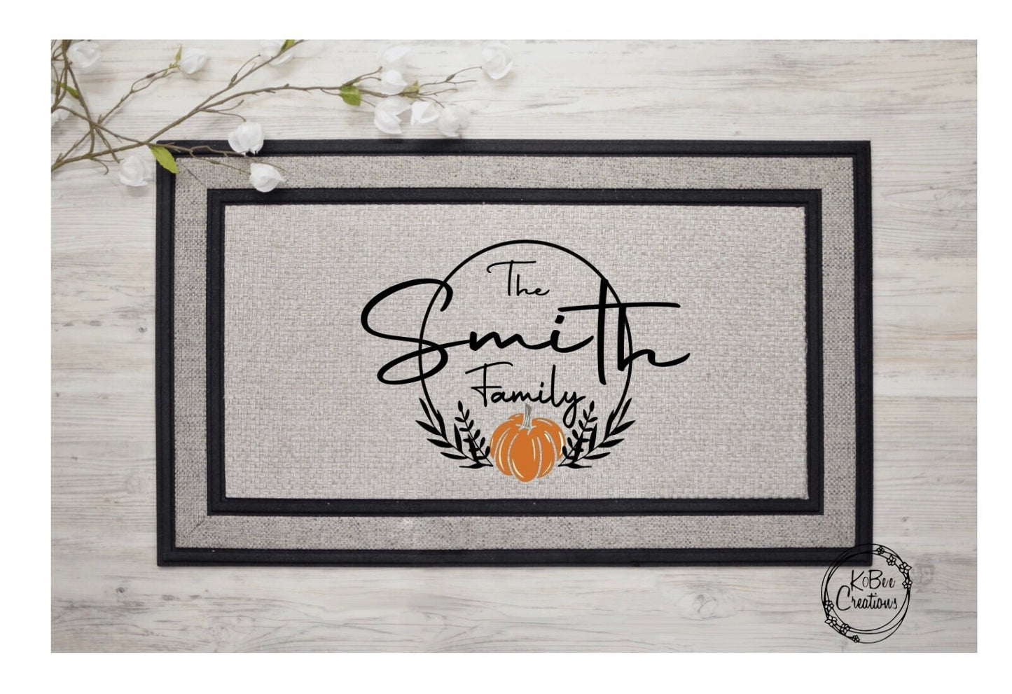 Personalized Fall DoorMat - New Homeowners - Gift for Newlyweds - Fall Decor - Housewarming Gift - Gift for Friend - Personalized gift