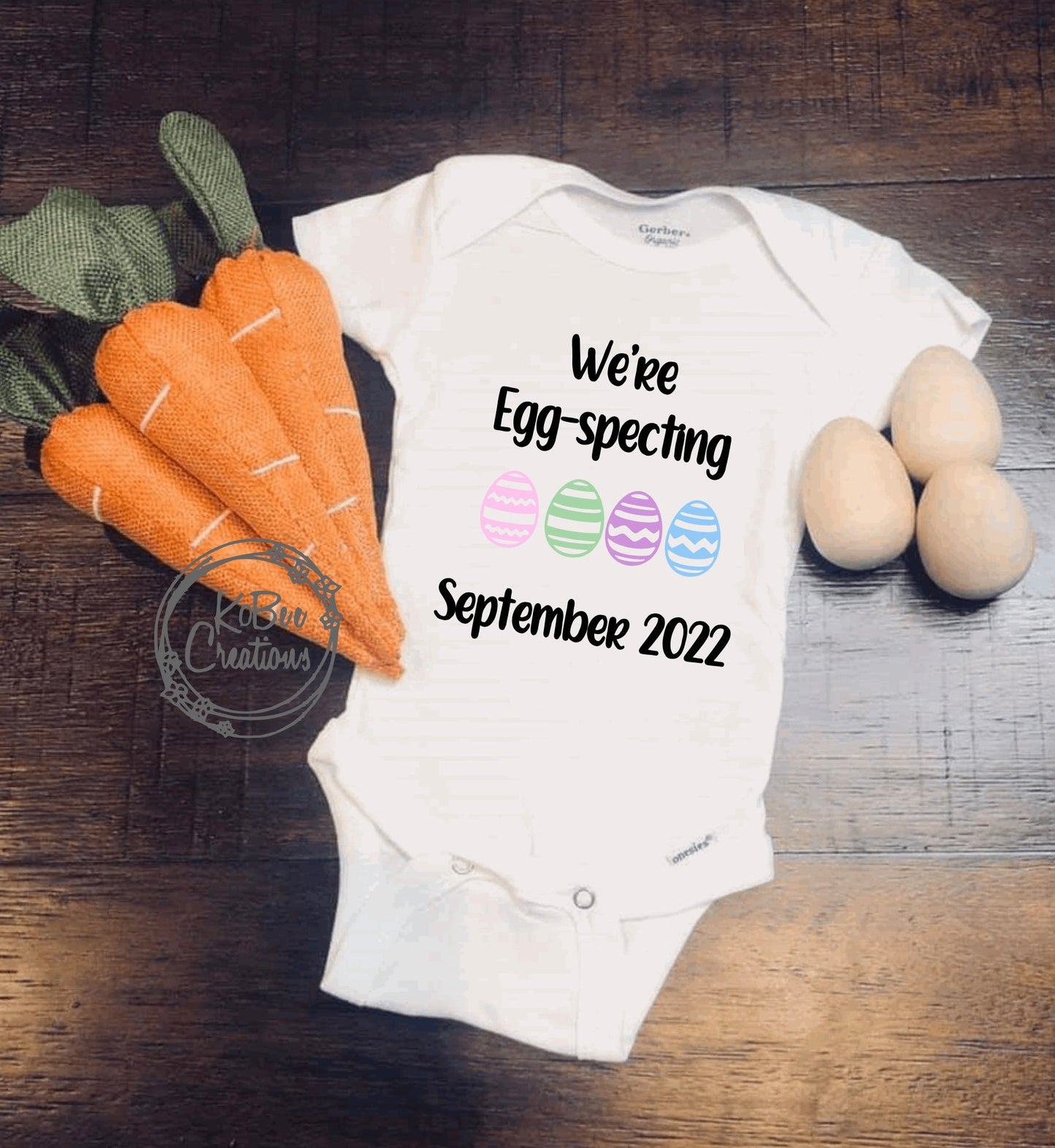 Easter Pregnancy Announcement- we're EGGspecting- Easter Baby Anouncement - we're pregnant - Baby Easter Announcement - Easter