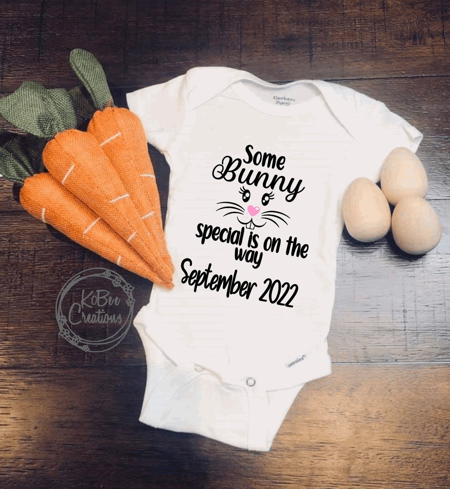 Easter Pregnancy Announcement- Some Bunny special is on the way- Pregnancy announcement bodysuit- we're pregnant- Easter