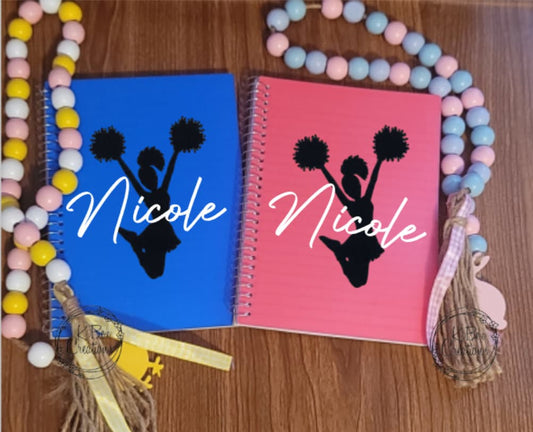 Personalized Cheer Notebook - Gift for Kids - Cheer Gift - Easter Gift - Easter Basket Ideas - School - Party Favors - Cheer Team